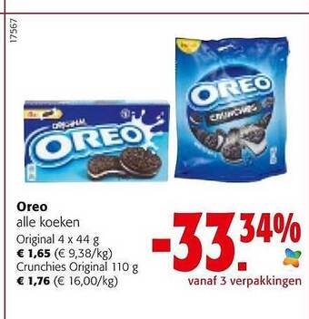 Colruyt Oreo alle koeken aanbieding