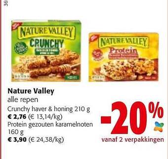 Colruyt Nature valley alle repen aanbieding