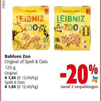 Colruyt Bahlsen zoo original of spelt & oats aanbieding