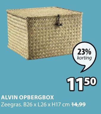 Jysk Alvin Opbergbox aanbieding