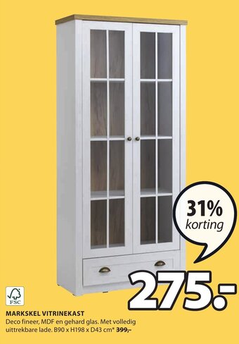 Jysk Markskel Vitrinekast aanbieding