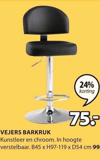 Jysk Vejers Barkruk aanbieding
