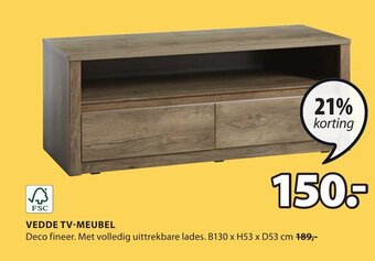 Jysk Vedde TV-Meubel aanbieding