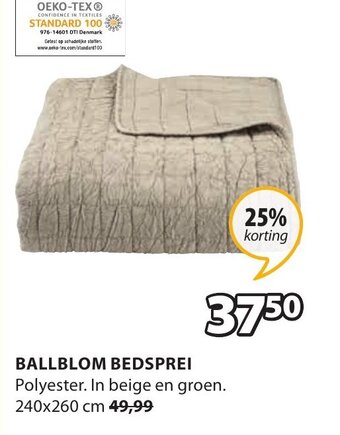 Jysk Ballblom Bedsprei aanbieding