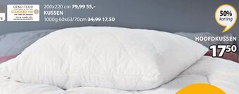 Jysk Hoofdkussen aanbieding