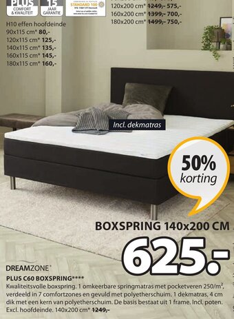 Jysk Dreamzone Plus C60 Boxspring aanbieding