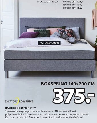 Jysk Basic C5 Boxspring aanbieding