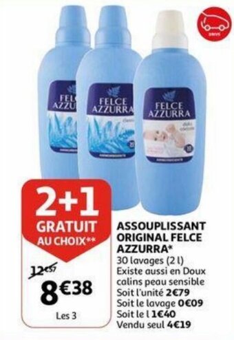 Auchan Azzurra Assouplissant Original Felce aanbieding