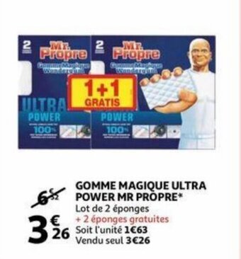 Auchan Gomme Magique Ultra Power Mr Propre aanbieding