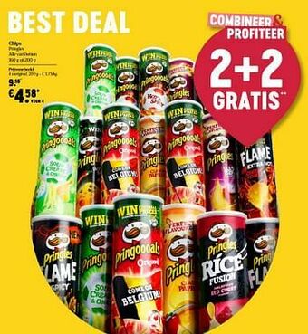 Delhaize Chips pringles original aanbieding