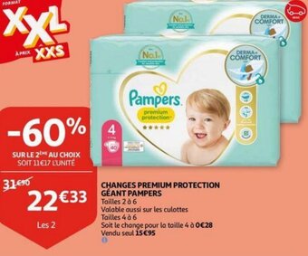 Auchan Pampers Changes Premium Protection Geant aanbieding