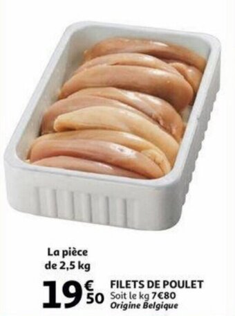 Auchan Filets De Poulet aanbieding