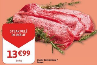 Auchan Steak Pele De Boeuf aanbieding