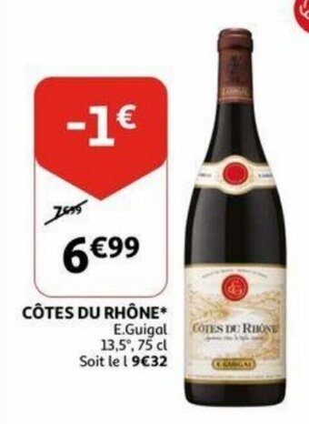 Auchan Cotes Du Rhone aanbieding