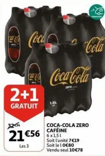 Auchan Coca-Cola Zero Cafeine aanbieding