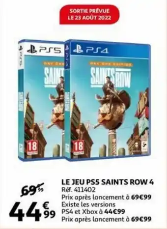 Le Jeu PS5 Saints Row 4