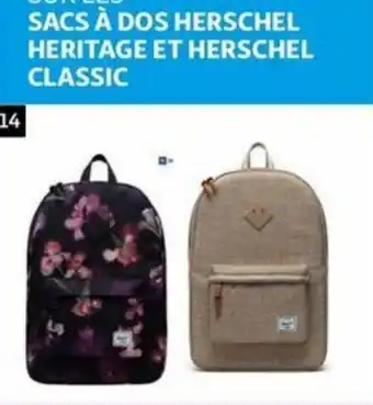 Sacs A Dos Herschel Heritage et Herschel Classic