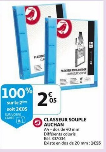 Classeur Souple Auchan