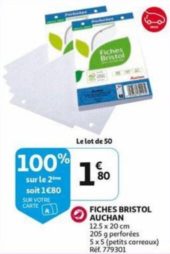 Fiches Bristol Auchan