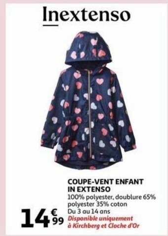 Auchan Coupe-Vent Enfant Inextenso aanbieding
