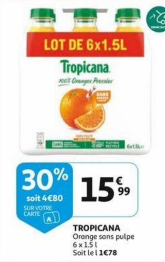 Tropicana Orange Sans Pulpe