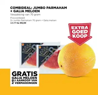 Combideal: jumbo parmaham galia+ galia meloen 70 gram