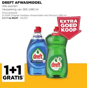 Jumbo Dreft Afwasmiddel 383-1480ml aanbieding