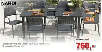 Paradisio Nardi 7 delig tuinset, tafel Libeccio aanbieding