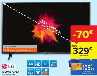 Carrefour LG 43lm6370pla aanbieding