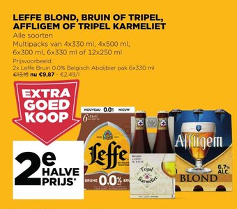 Jumbo Leffe blond, bruin of tripel, affligem of tripel karmeliet aanbieding