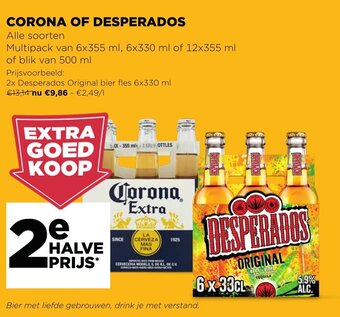 Jumbo Corona of desperados aanbieding
