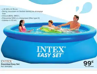 Carrefour Intex zwembad easy set 305 x h 76cm aanbieding