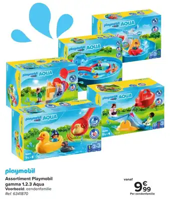 Carrefour Assortimet playmobil gamma 1.2.3 aqua aanbieding