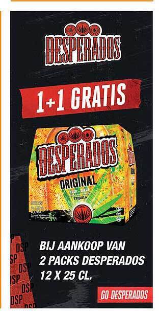 Prik en Tik Desperados aanbieding