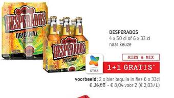 Spar Desperados aanbieding