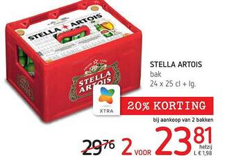 Spar Stella artois aanbieding