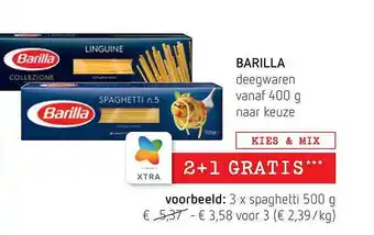 Spar Barilla aanbieding