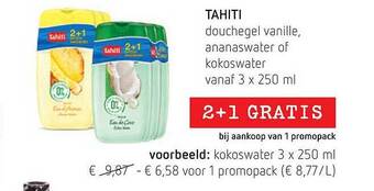 Spar Tahiti aanbieding