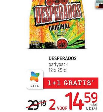 Spar Desperados aanbieding