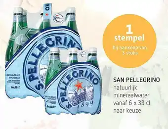 Spar San pellegrino aanbieding