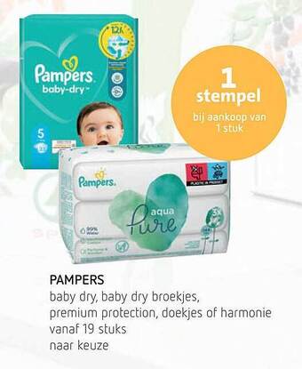 Spar Pampers aanbieding