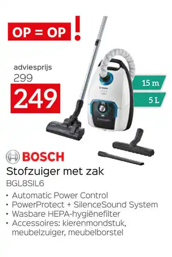 Selexion Bosch Stofzuiger met zak BGL8SIL6 aanbieding