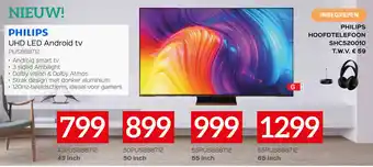 Selexion Philips UHD LED Android tv PUS888712 aanbieding