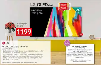 Selexion LG 4K UHD OLED Evo smart tv OLED42C26LB aanbieding