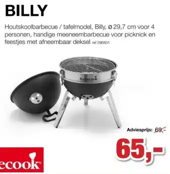 Paradisio Billy Houtskoolbarbecue / tafelmodel aanbieding