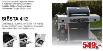 Siësta 412 Gasbarbecue / buitenkeuken