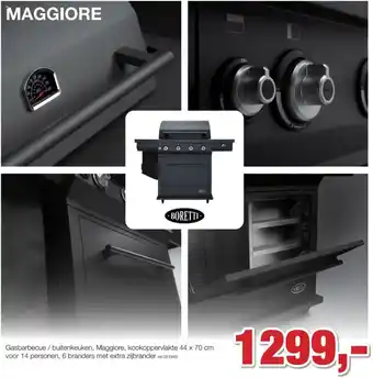 Paradisio Maggiore Gasbarbecue / buitenkeuken aanbieding