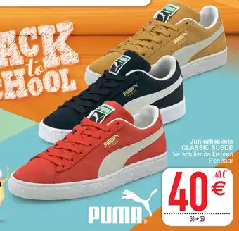 Cora Puma Juniorbaskets Classic Suede aanbieding