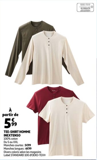 Auchan Inextenso Tee-Shirt Homme aanbieding