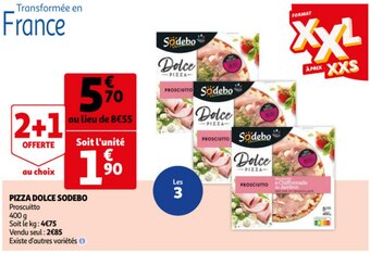 Auchan Pizza Dolce Sodebo aanbieding